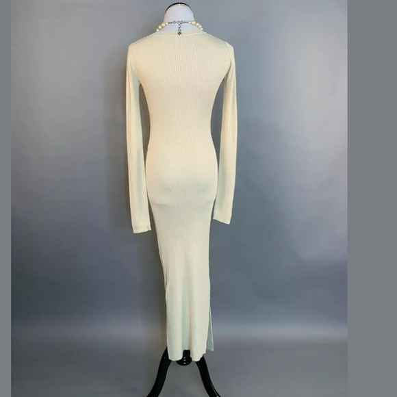 SIR the label celena draped midi knit dress BLACK XS L - Picture 11 of 14